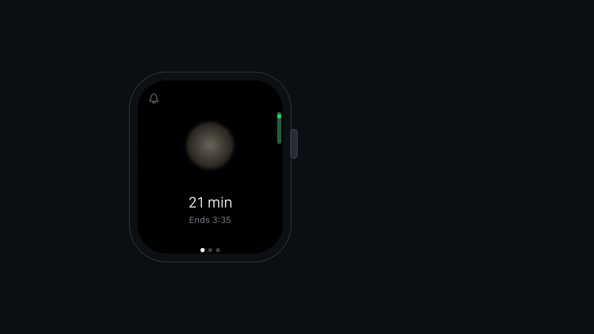 Anlan on Apple Watch and iPhone: start a meditation on the watch, then see on iPhone whether your body settled